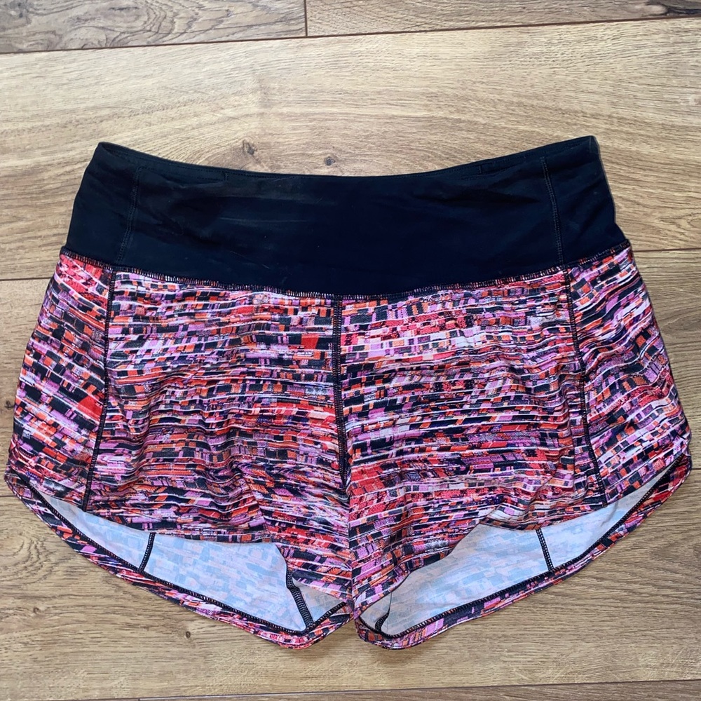 Multi Colored Lululemon speed ups! Size 4 Tall!